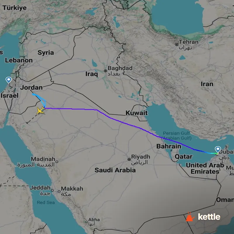 Picture for: Israel-bound flight diverted to Saudi Arabia after brawl between pilots, Israeli official says